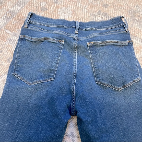 FRAME Le High Ripped High Waist Raw Hem Crop Skinny Jeans - Picture 14 of 14